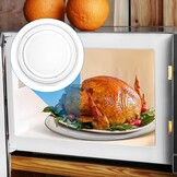 Angoily Draaiplateau van glas 25,5 cm voor magnetron, hittebestendig, onbreekbaar, vervangende draaiplaat, gemakkelijk te reinigen