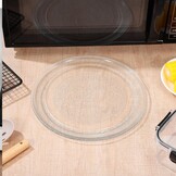 Angoily Draaiplateau van glas 25,5 cm voor magnetron, hittebestendig, onbreekbaar, vervangende draaiplaat, gemakkelijk te reinigen