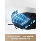 DREAME L40 Ultra Robotstofzuiger met afneembare en optilbare dweil,uitschuifbare en optilbare zijborstel,11.000Pa zuigkracht,65℃ dweil en wasbord zelfreinigend,automatisch legen,automatisch bijvullen