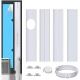 Raamafdichting airconditioningplaat voor mobiele airconditioners, 4 stuks raamairconditioning, afdichtingsset, raamdoorvoer airconditioning, voor airconditioning, afvoerslang 150 mm voor schuiframen