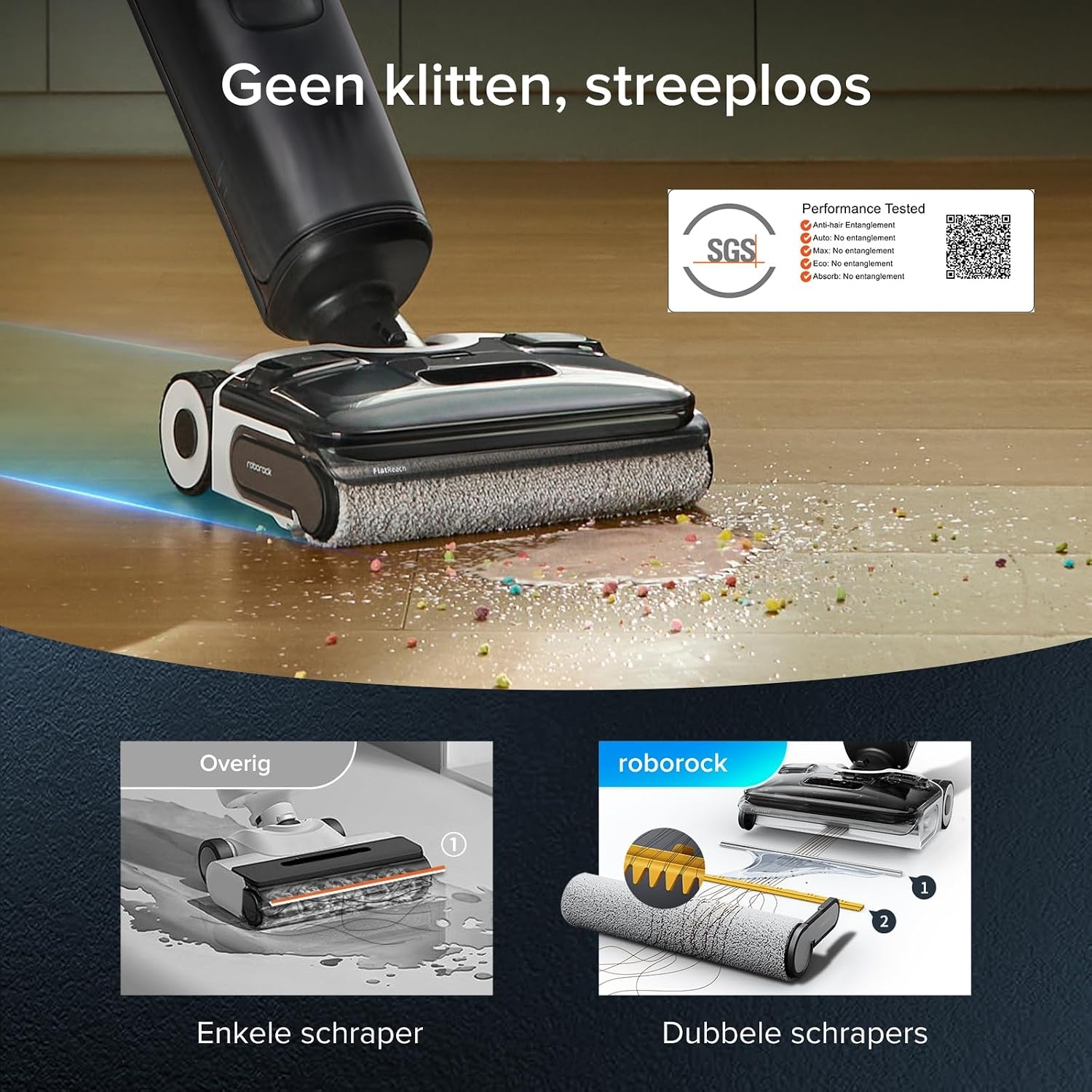 Roborock F25 XT Draadloze Steelstofzuiger en Dweil – 20.000Pa Zuigkracht