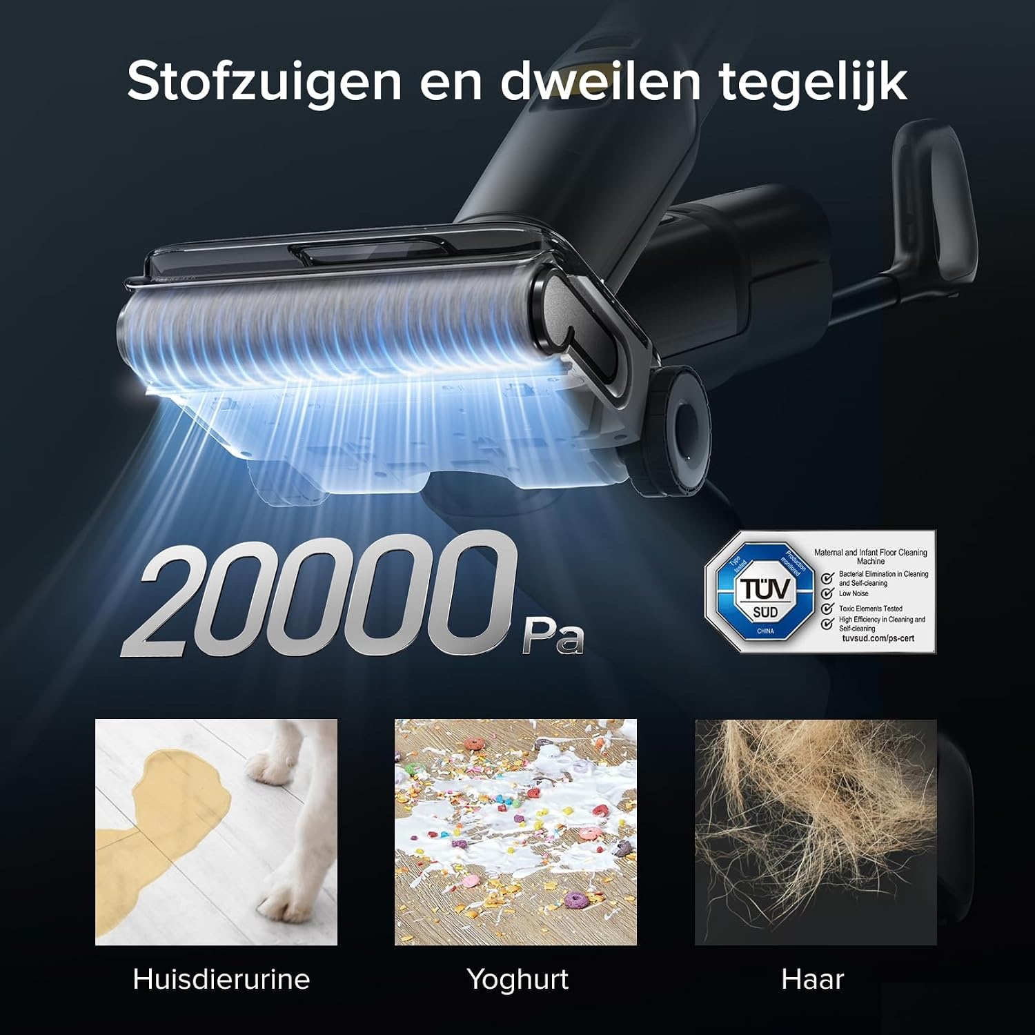 Roborock F25 XT Draadloze Steelstofzuiger en Dweil – 20.000Pa Zuigkracht