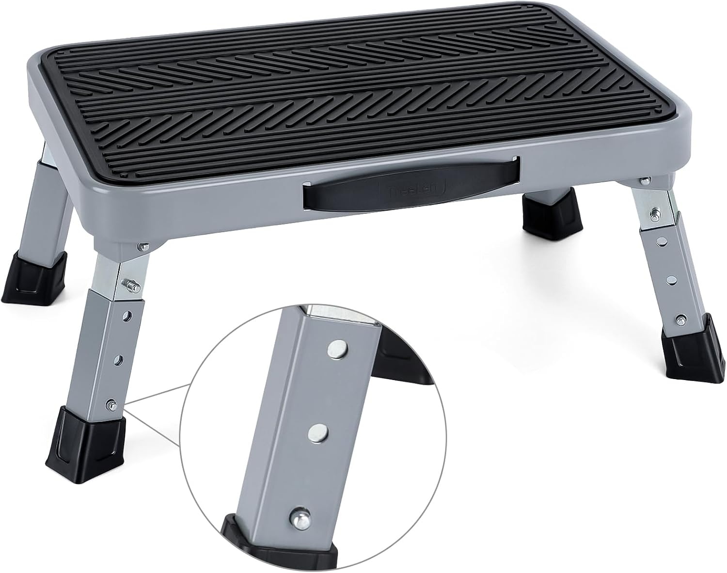 TreeLen Opstapkruk, Metaal, Zwart, 7-9 Inch - Maat 7-9 Inch