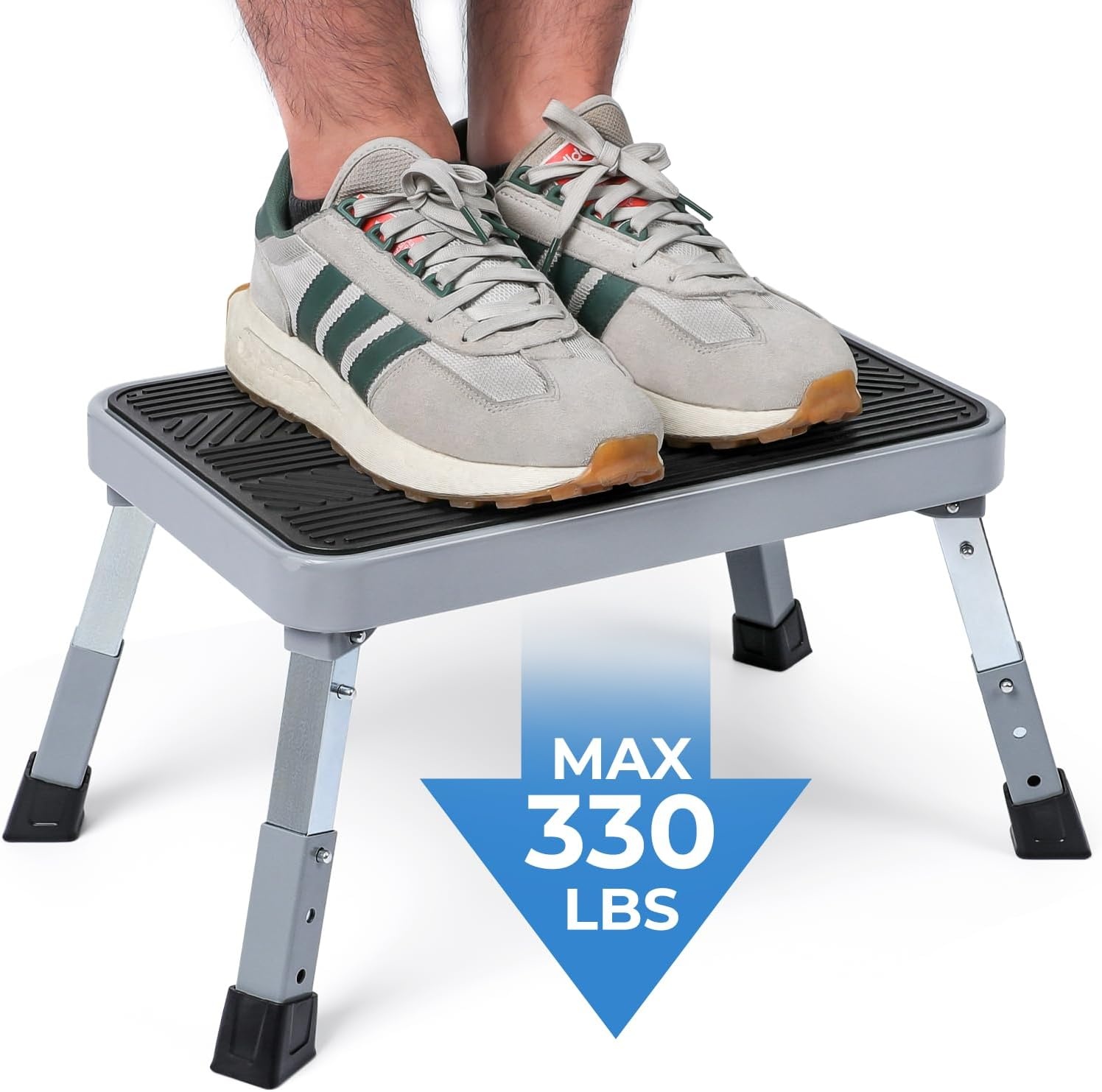 TreeLen Opstapkruk, Metaal, Zwart, 7-9 Inch - Maat 7-9 Inch
