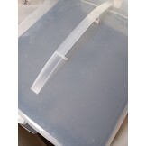 Xavax Rechthoekige Taart- en Cake Transportbox 43 x 34 cm Antraciet/Transparant