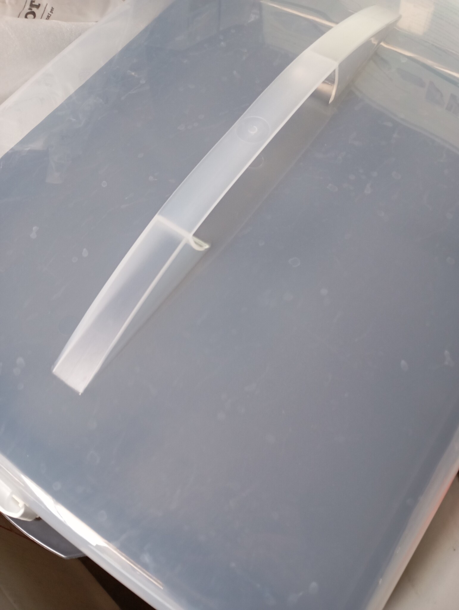 Xavax Rechthoekige Taart- en Cake Transportbox 43 x 34 cm Antraciet/Transparant