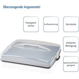 Xavax Rechthoekige Taart- en Cake Transportbox 43 x 34 cm Antraciet/Transparant