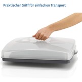 Xavax Rechthoekige Taart- en Cake Transportbox 43 x 34 cm Antraciet/Transparant