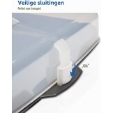 Xavax Rechthoekige Taart- en Cake Transportbox 43 x 34 cm Antraciet/Transparant