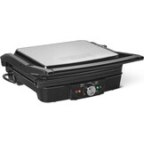 Amazon Basics Contactgrill - 2000 Watt - Met temperatuurregeling en anti-aanbaklaag - Zwart