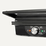 Amazon Basics Contactgrill - 2000 Watt - Met temperatuurregeling en anti-aanbaklaag - Zwart