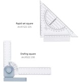 Preciva A3 tekentafel, A3 tekentafel, technische tekentafel metrisch systeem 51 x 36,5 cm, multifunctioneel tekentafelgereedschap met parallelle bewegingsaccessoires, verstelbare hoek