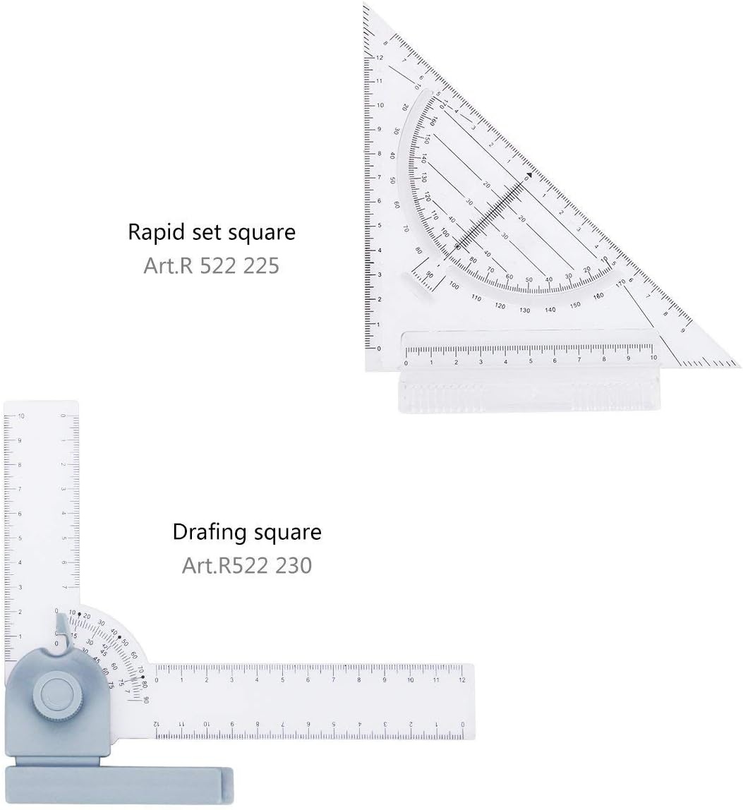 Preciva A3 tekentafel, A3 tekentafel, technische tekentafel metrisch systeem 51 x 36,5 cm, multifunctioneel tekentafelgereedschap met parallelle bewegingsaccessoires, verstelbare hoek