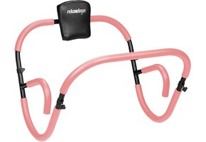 AB-Trainer Buikspiertrainer voor Thuis - Ergonomisch met Neksteun - Roze/Zwart (28% Korting)