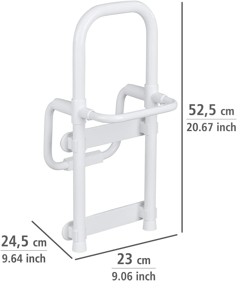 WENKO Secura Badinstaphulp - 150 kg draagvermogen - Aluminium - Wit