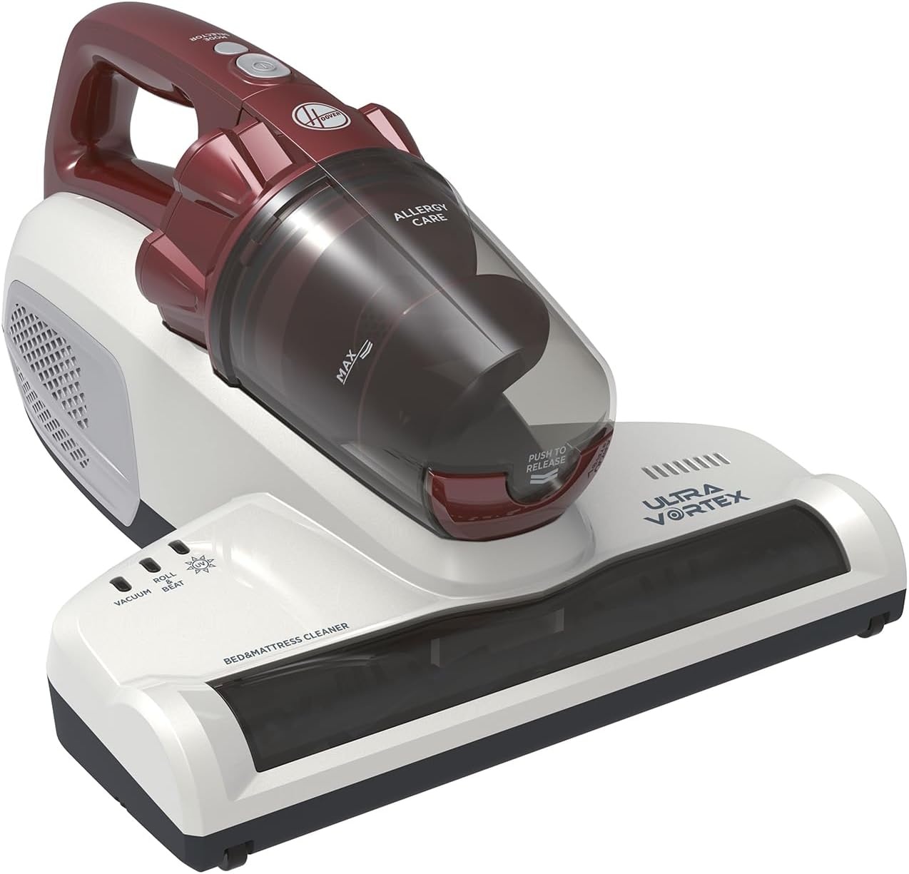 Hoover Mbc500Uv, Ultra Vortex Matrasreiniger, 20 W, 0.3L, Wit/Rood