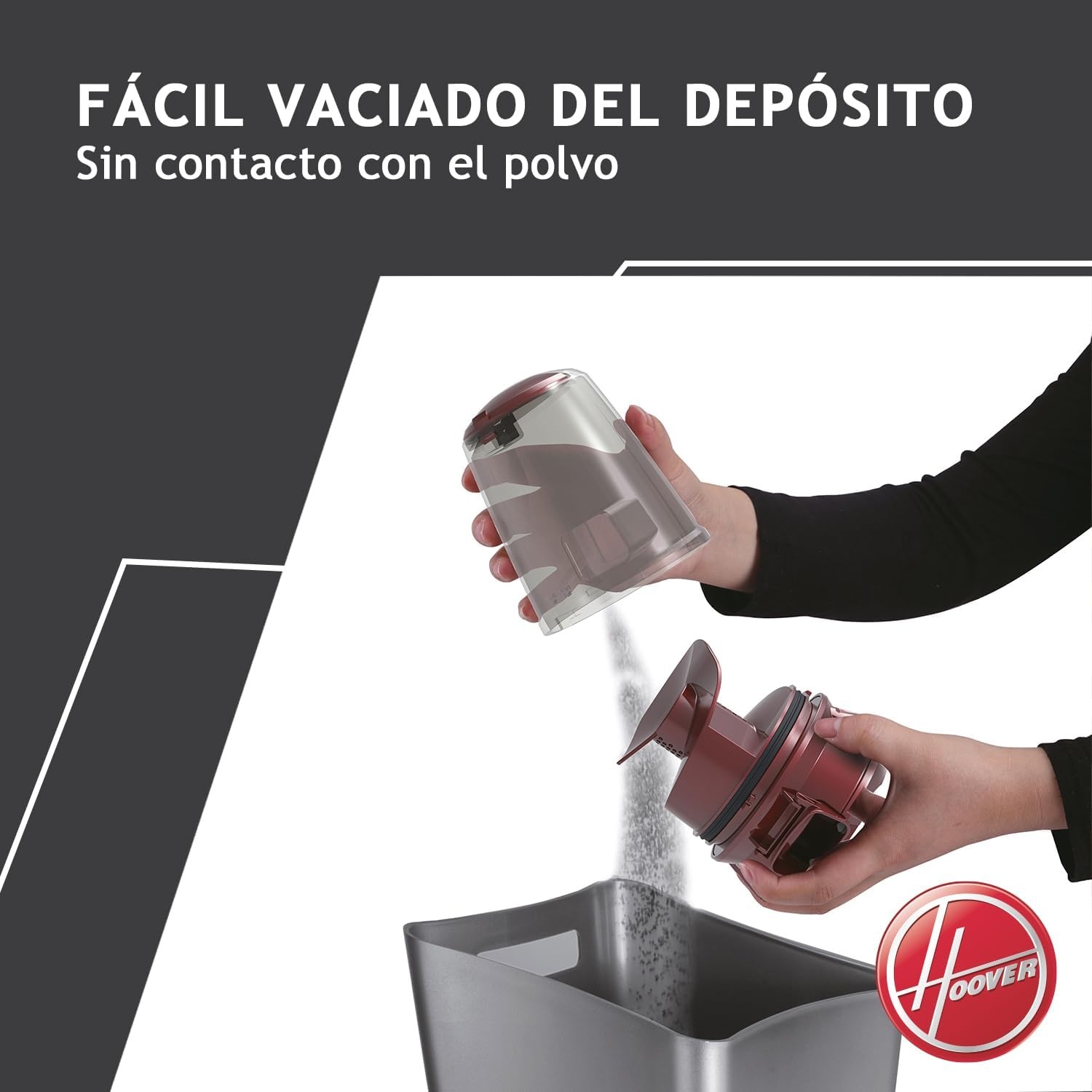 Hoover Mbc500Uv, Ultra Vortex Matrasreiniger, 20 W, 0.3L, Wit/Rood