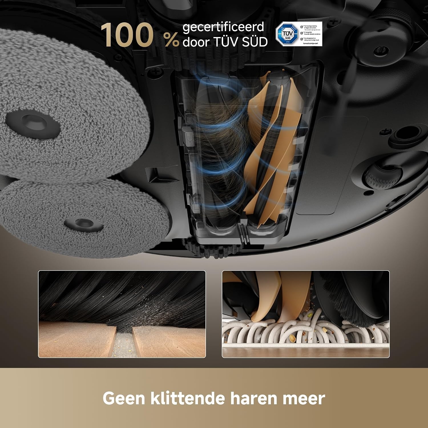 Dreame X50 Master Robotstofzuiger - Zwart - 24,9 cm basisstation