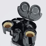 Severin Duo filterkoffiezetapparaat met thermoskan, koffiezetapparaat voor maximaal 16 kopjes, aantrekkelijke filtermachine met 2 thermoskannen, zwart, KA 9315