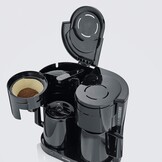 Severin Duo filterkoffiezetapparaat met thermoskan, koffiezetapparaat voor maximaal 16 kopjes, aantrekkelijke filtermachine met 2 thermoskannen, zwart, KA 9315