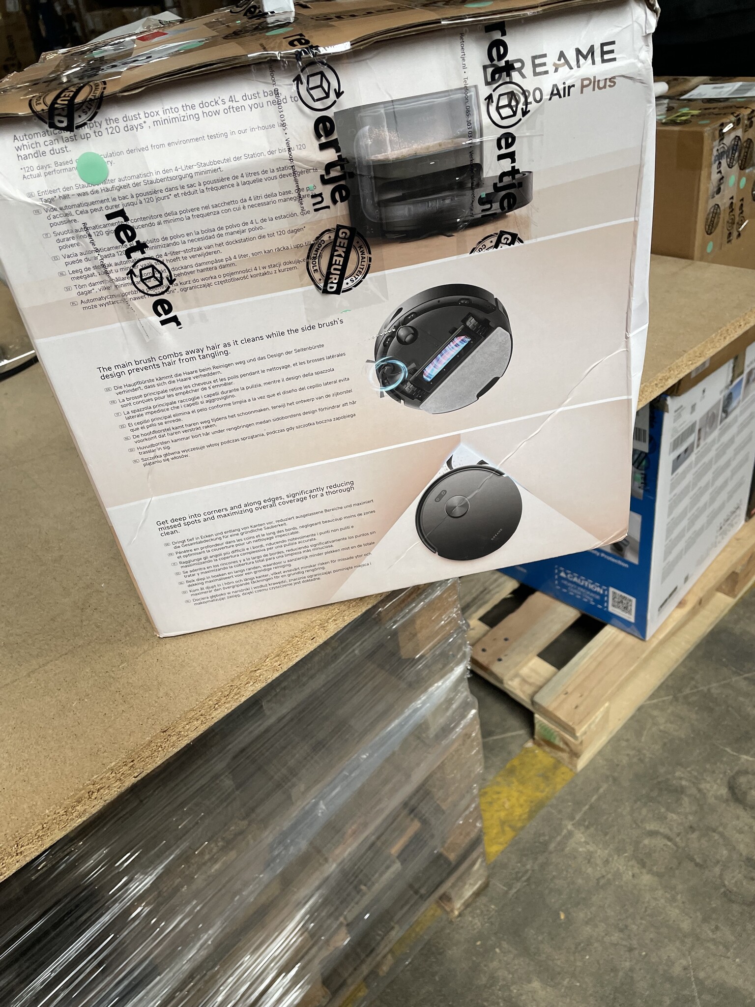 DREAME D20 Air Plus robotstofzuiger met 20.000 Pa zuigkracht