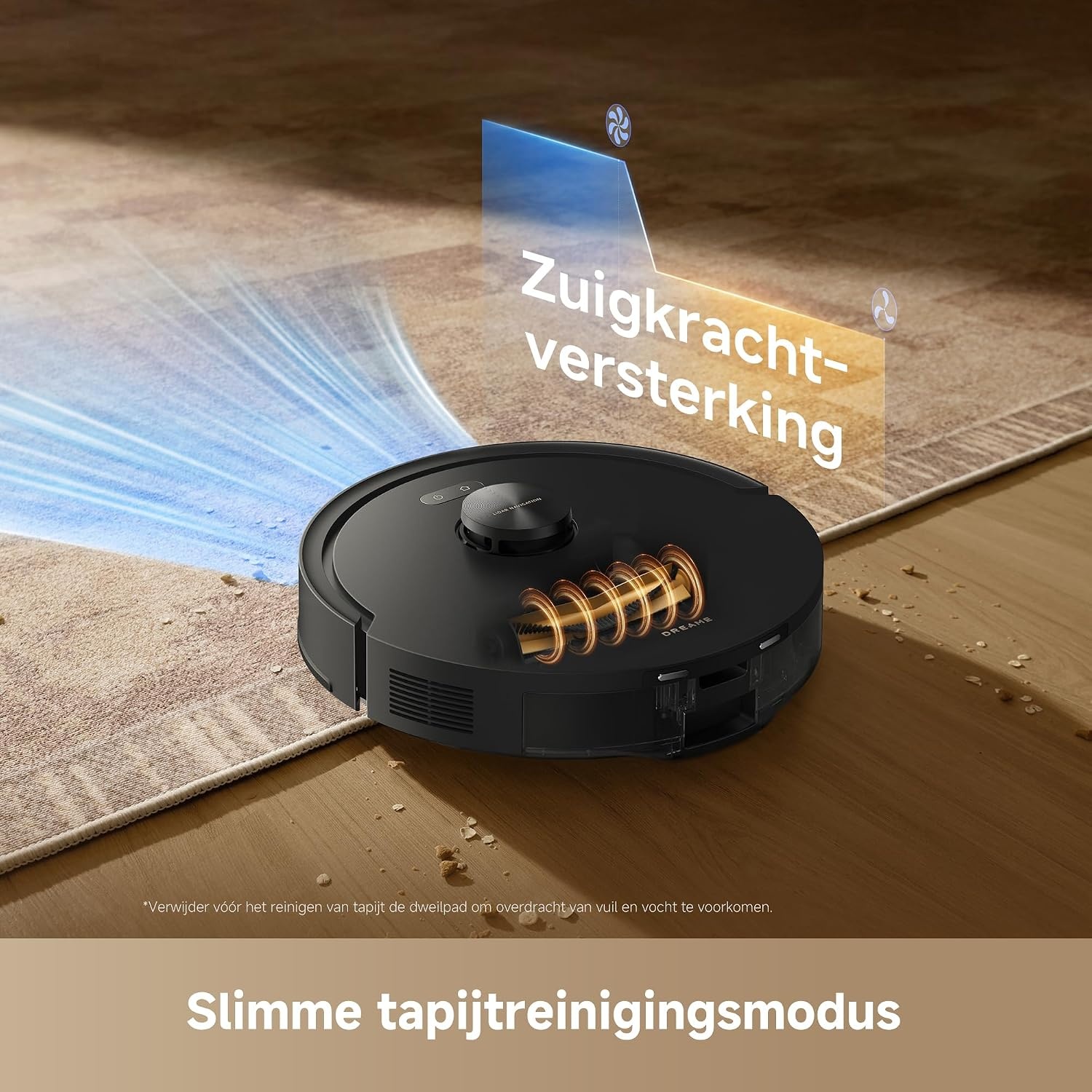 DREAME D20 Air Plus robotstofzuiger met 20.000 Pa zuigkracht