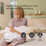 TEMPUR Ombracio Ergonomisch Hoofdkussen - 60 x 50 x 10 cm - Wit