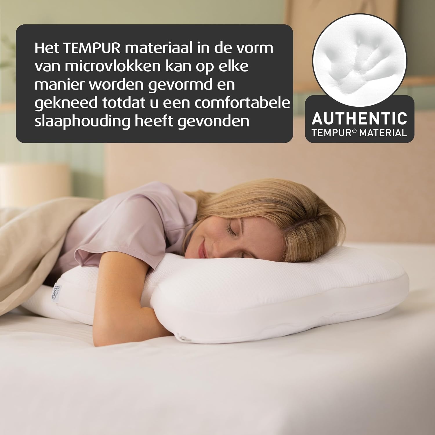 TEMPUR Ombracio Ergonomisch Hoofdkussen - 60 x 50 x 10 cm - Wit