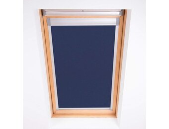 Bloc Verduisterend Dakraam Rolgordijn voor Velux FK06, Navy Blauw, 48 x 98 cm