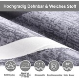 Alishomtll Set van 4/6 rekbare stoelhoezen voor schommelstoelen, afneembaar en wasbaar, bescherming voor eetkamerstoelen, keuken, restaurant, hotel, banket (grijs)
