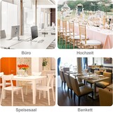 Alishomtll Set van 4/6 rekbare stoelhoezen voor schommelstoelen, afneembaar en wasbaar, bescherming voor eetkamerstoelen, keuken, restaurant, hotel, banket (grijs)
