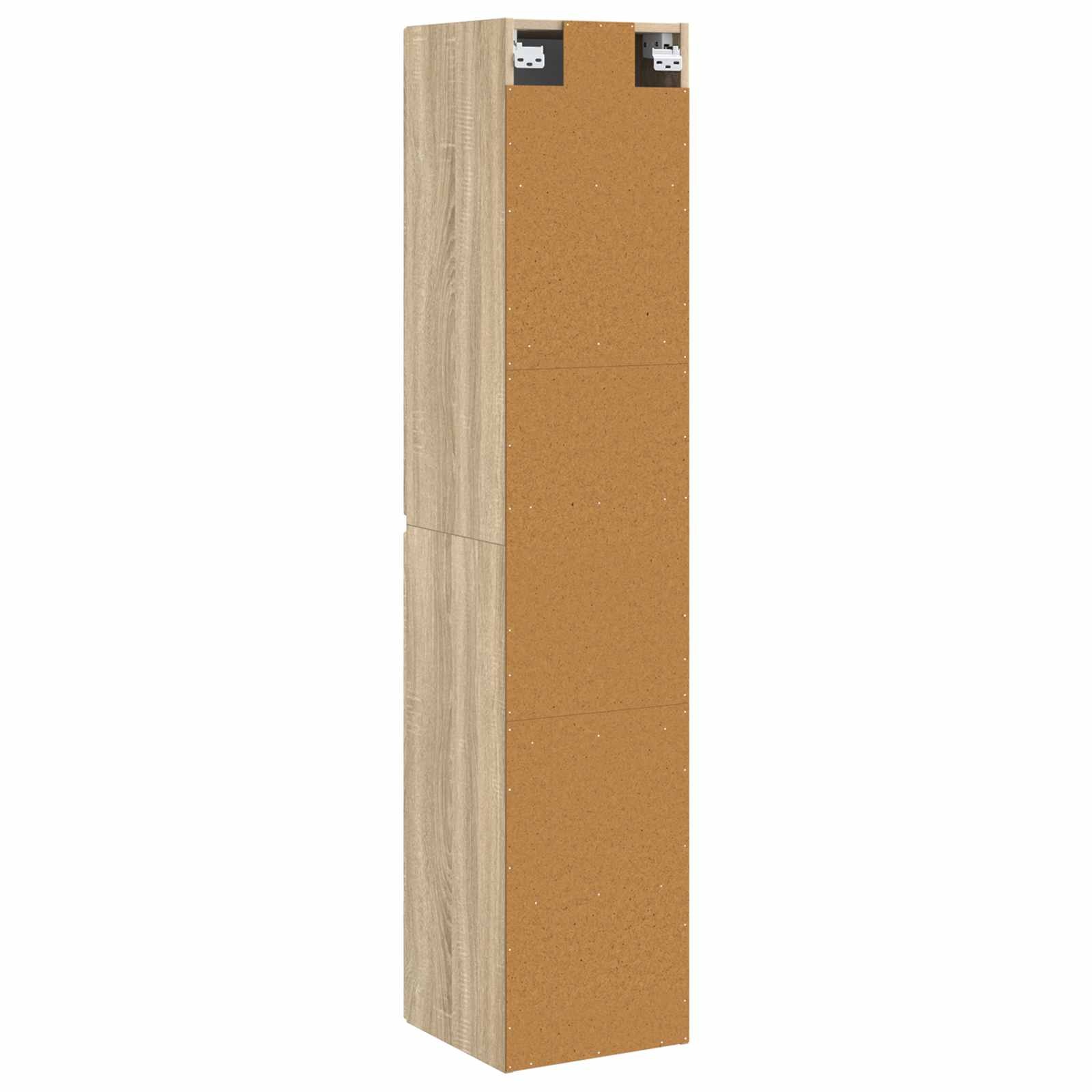 vidaXL Wand Gemonteerde Badkamerkast Sonoma Eiken 33 x 34,5 x 160 cm