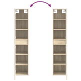 vidaXL Wand Gemonteerde Badkamerkast Sonoma Eiken 33 x 34,5 x 160 cm