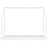 vidaXL Kinderbedframe 90x200 cm massief grenenhout wit