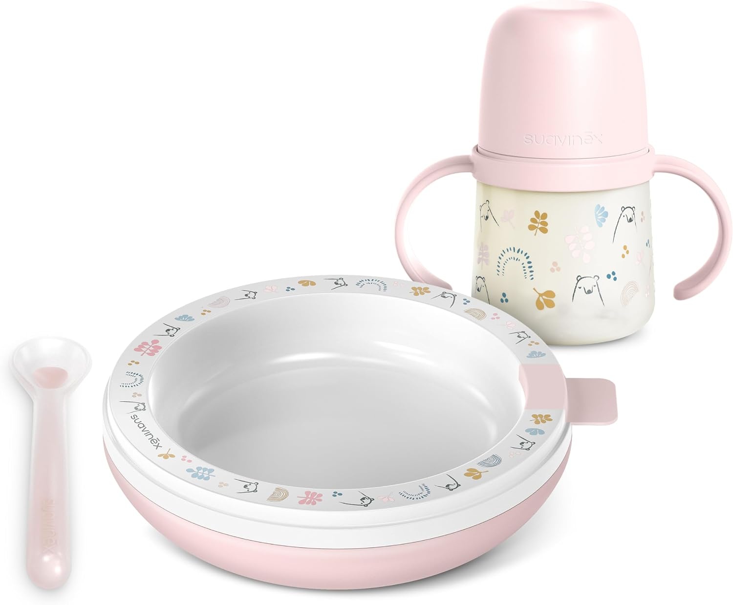 Baby Kinderservies Set Roze - 74% Korting!