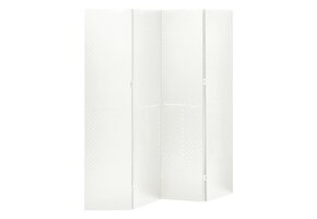 Wit Kamerscherm met 4 Panelen - 160x180 cm met 35% Korting