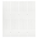 Wit Kamerscherm met 4 Panelen - 160x180 cm met 35% Korting