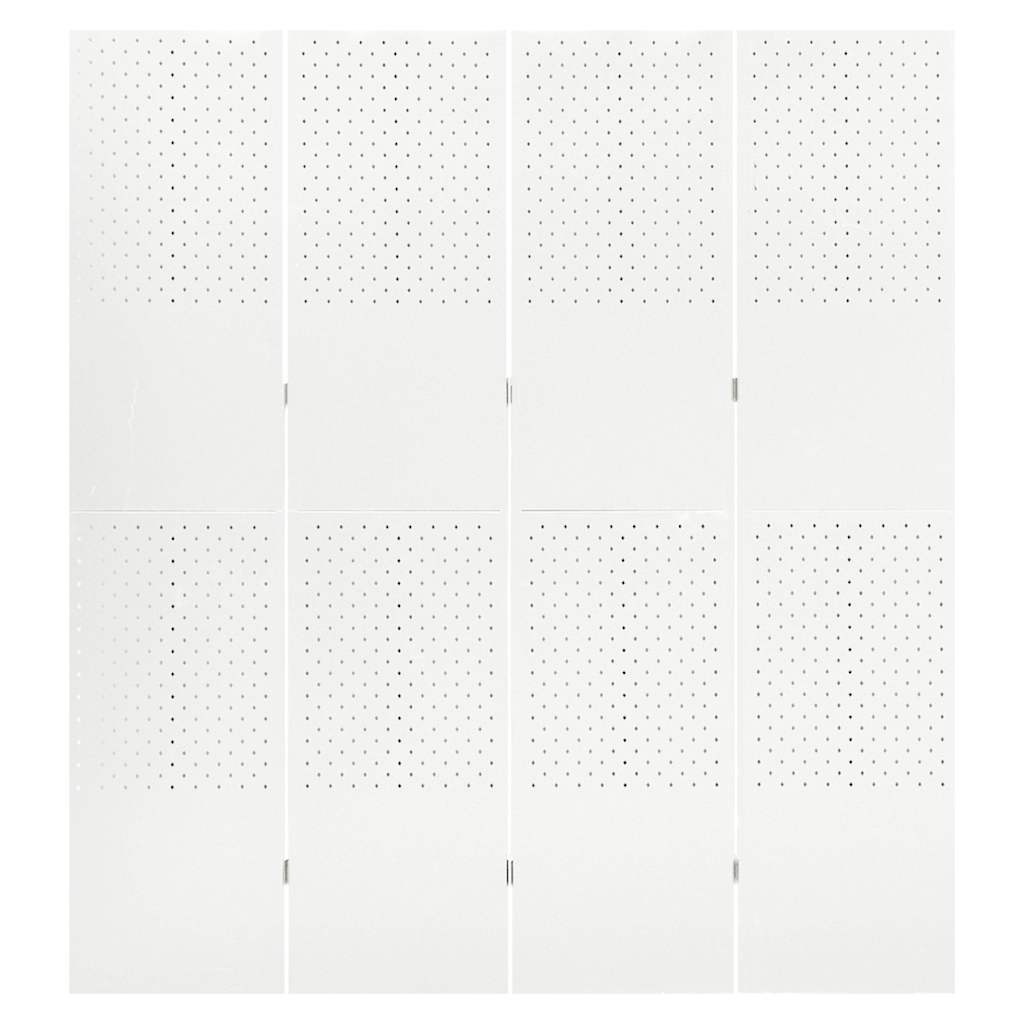 Wit Kamerscherm met 4 Panelen - 160x180 cm met 35% Korting