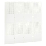 Wit Kamerscherm met 4 Panelen - 160x180 cm met 35% Korting