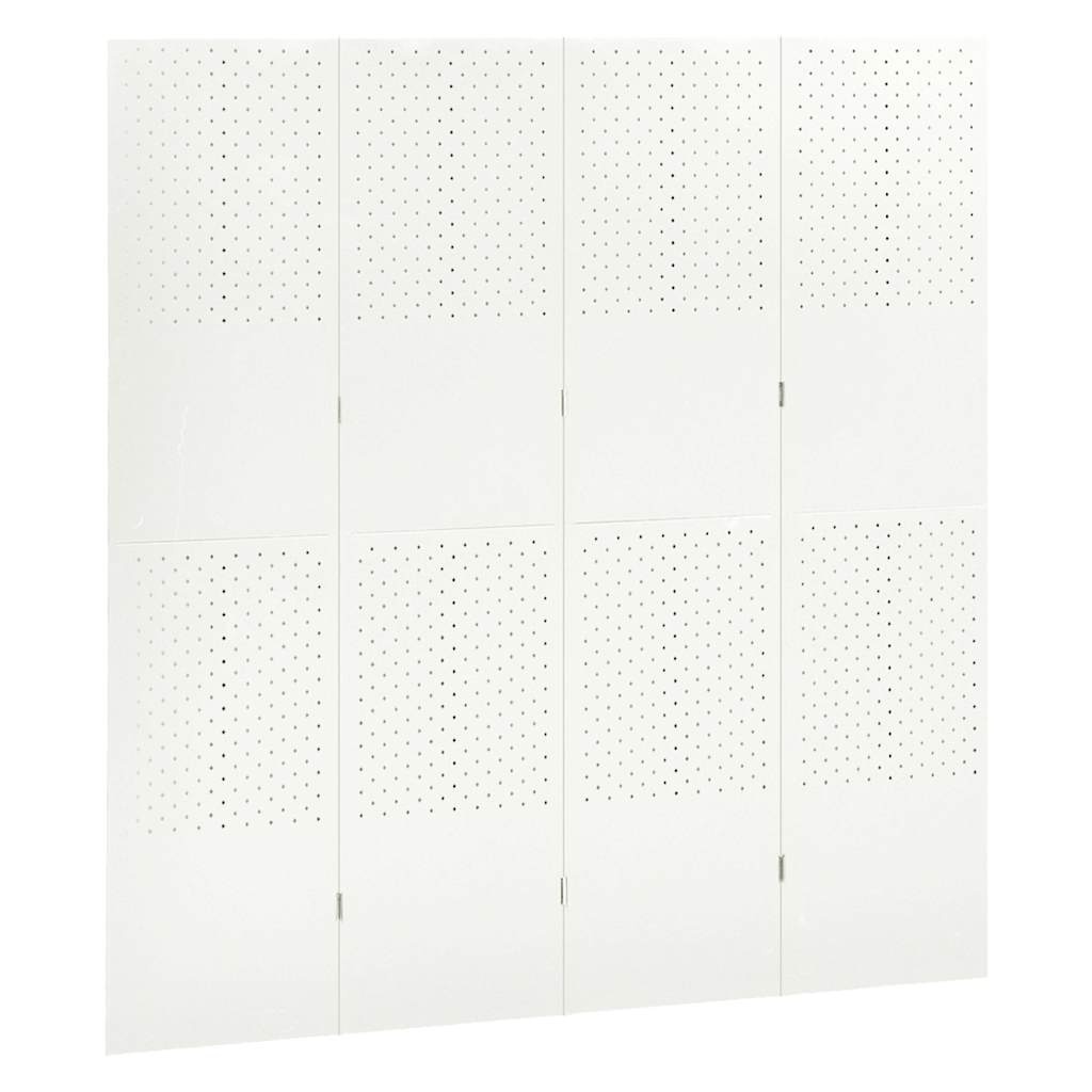 Wit Kamerscherm met 4 Panelen - 160x180 cm met 35% Korting