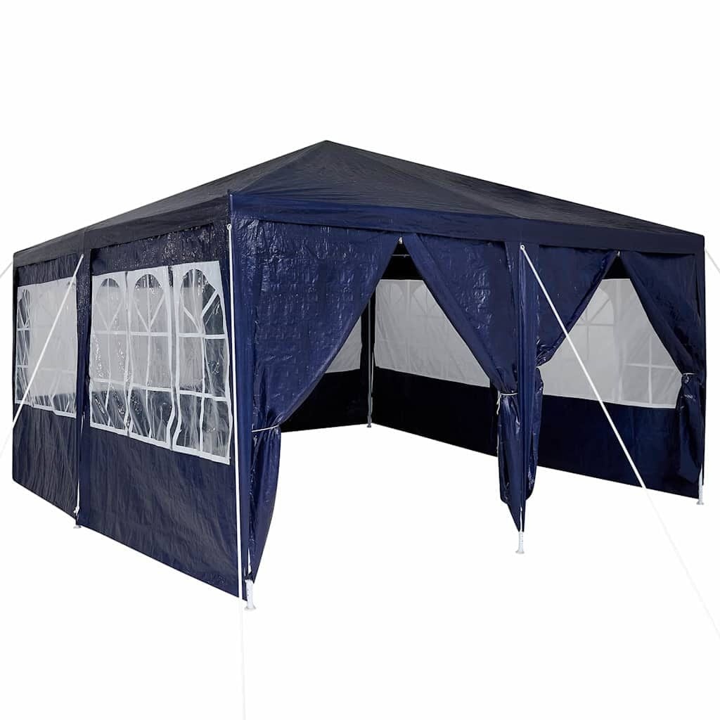 Blauwe Partytent 400x400 cm met 8 Zijwanden - 29% Korting