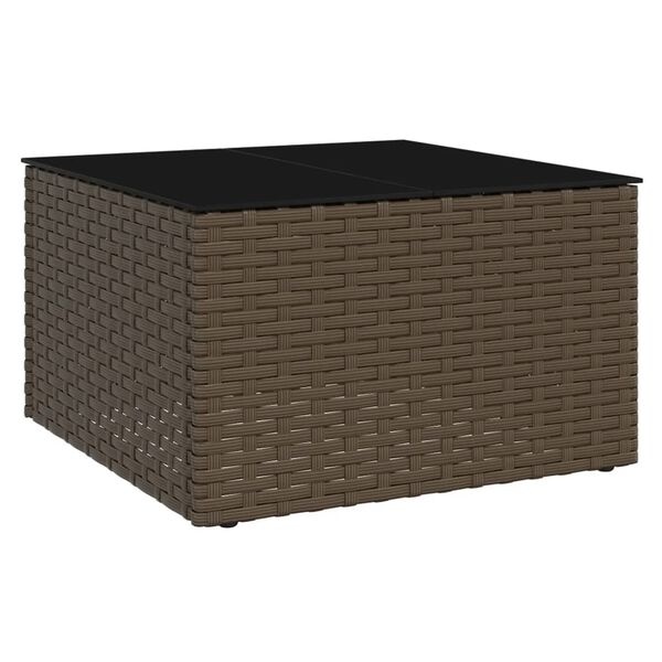 VidaXL Loungeset Poly Rattan Bruin met Kussens - 35% Korting