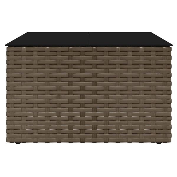 VidaXL Loungeset Poly Rattan Bruin met Kussens - 35% Korting