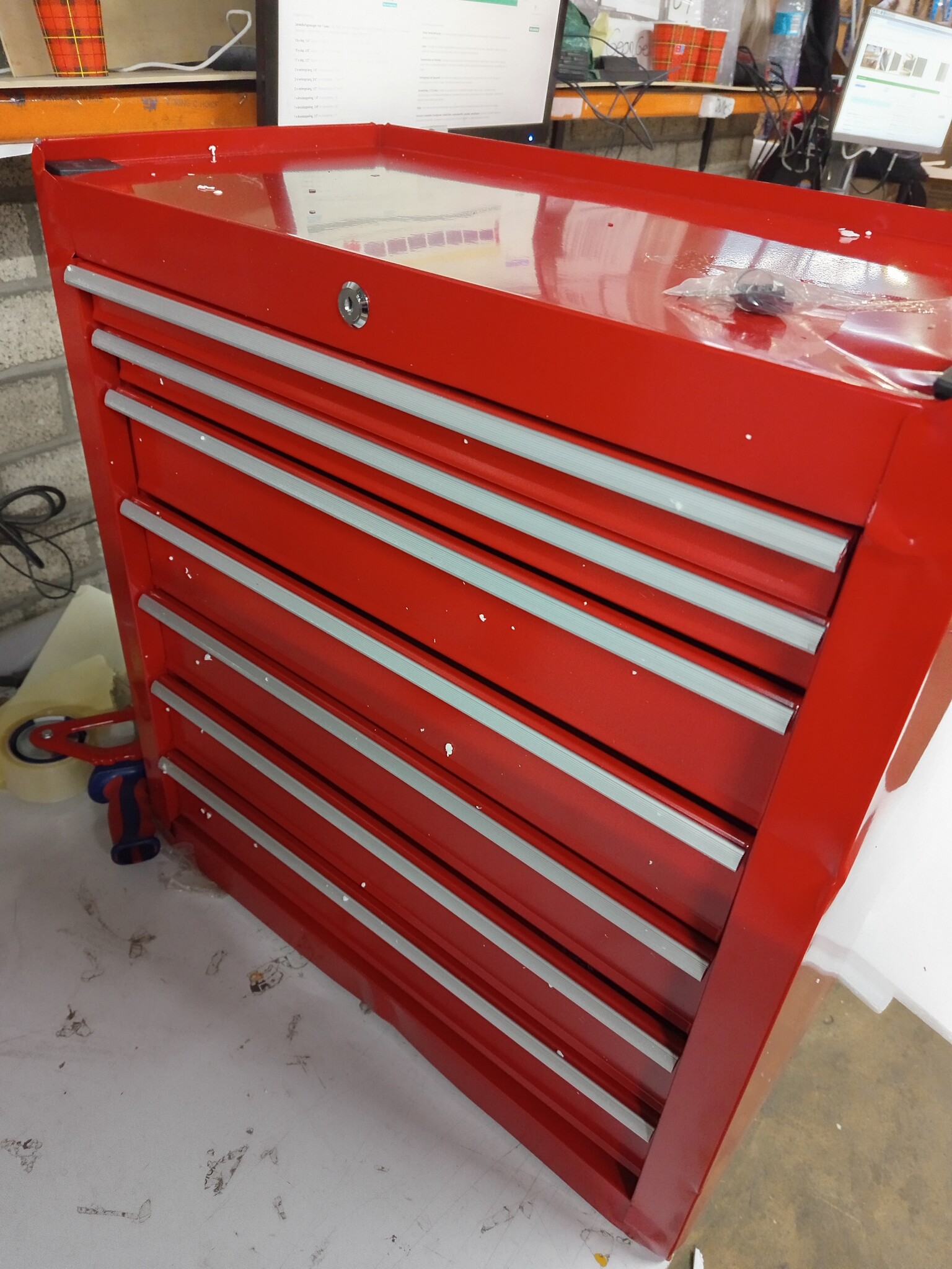 Gereedschapswagen met 1125 Delen - Staal Rood (60% Korting)
