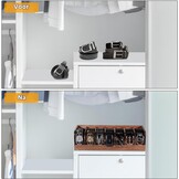 Acaciahout Riem Organizer met 7 Vakken - Bruin - 57% Korting