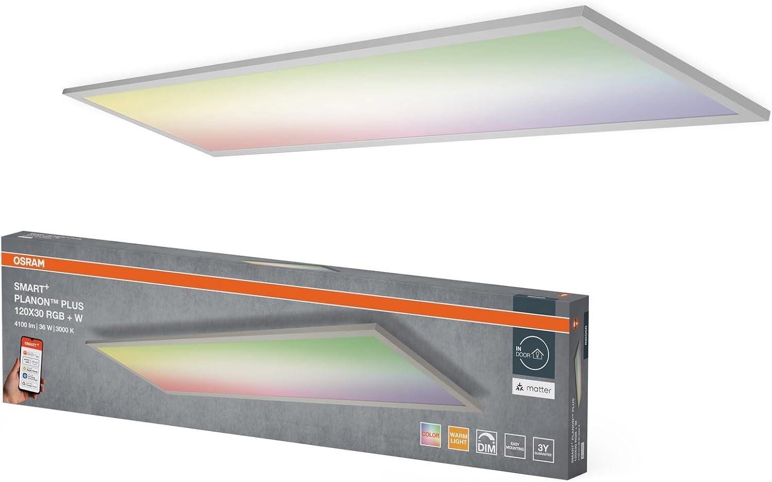 OSRAM Planon Plus LED Paneel 30x30cm - Slim & Instelbaar Wit Licht - 33% Korting