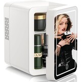 VINATO Mini Koelkast 4L met LED Spiegel - 53% Korting