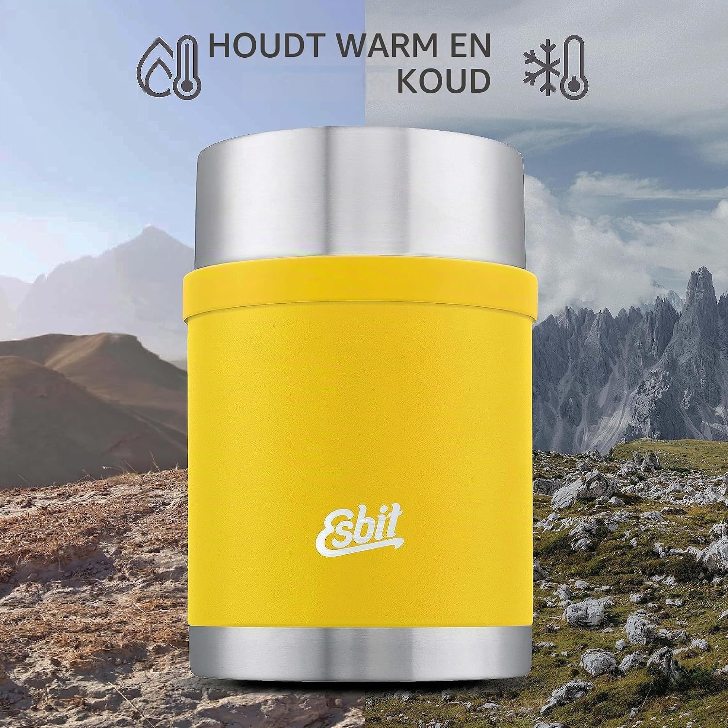Esbit Thermosfles RVS 750ml Stone Grey (33% Korting)