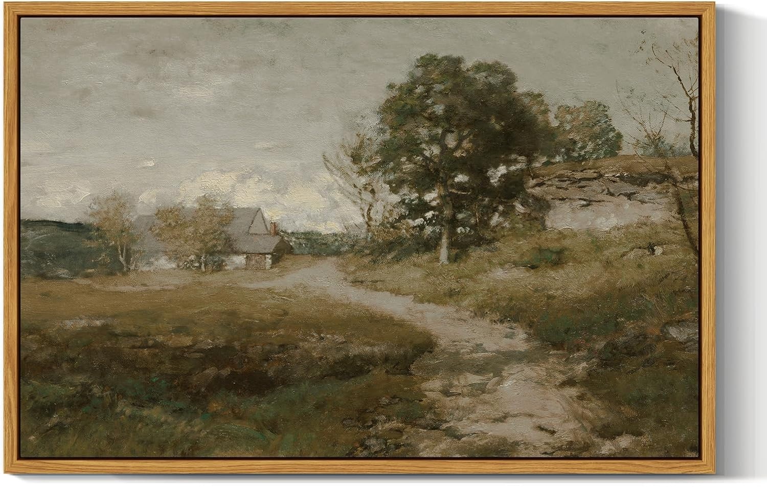 Vintage Canvas Kunst 'Arkville Landschap' - 56% Korting - 60x40cm
