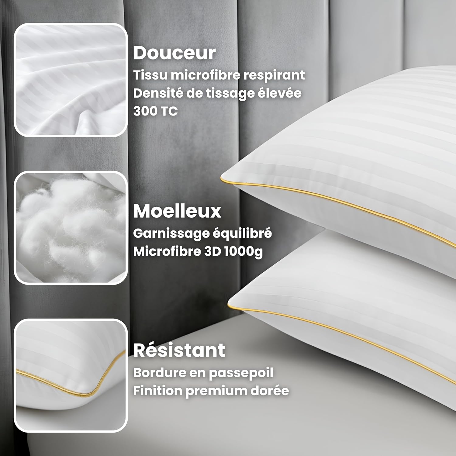 Panteka Hotelkussens 50x70cm (2 stuks) - 32% Korting